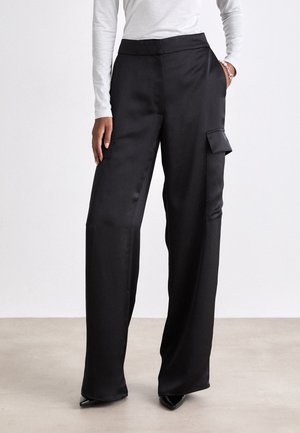 HUGO HAKILA - Cargo trousers - black