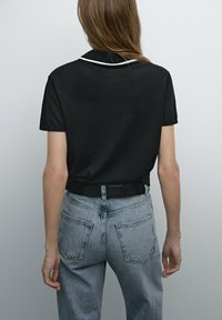 Massimo Dutti Pikeepaita - black
