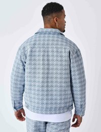 Project X Paris VESTE EN TOILE A MOTIF GÉOMETRIQUE - Chaqueta de entretiempo - bleu