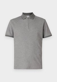 SLHFAVE ZIP - Poloshirt - medium grey melange