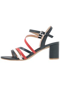 Caprice Sandals - ocean/red/white