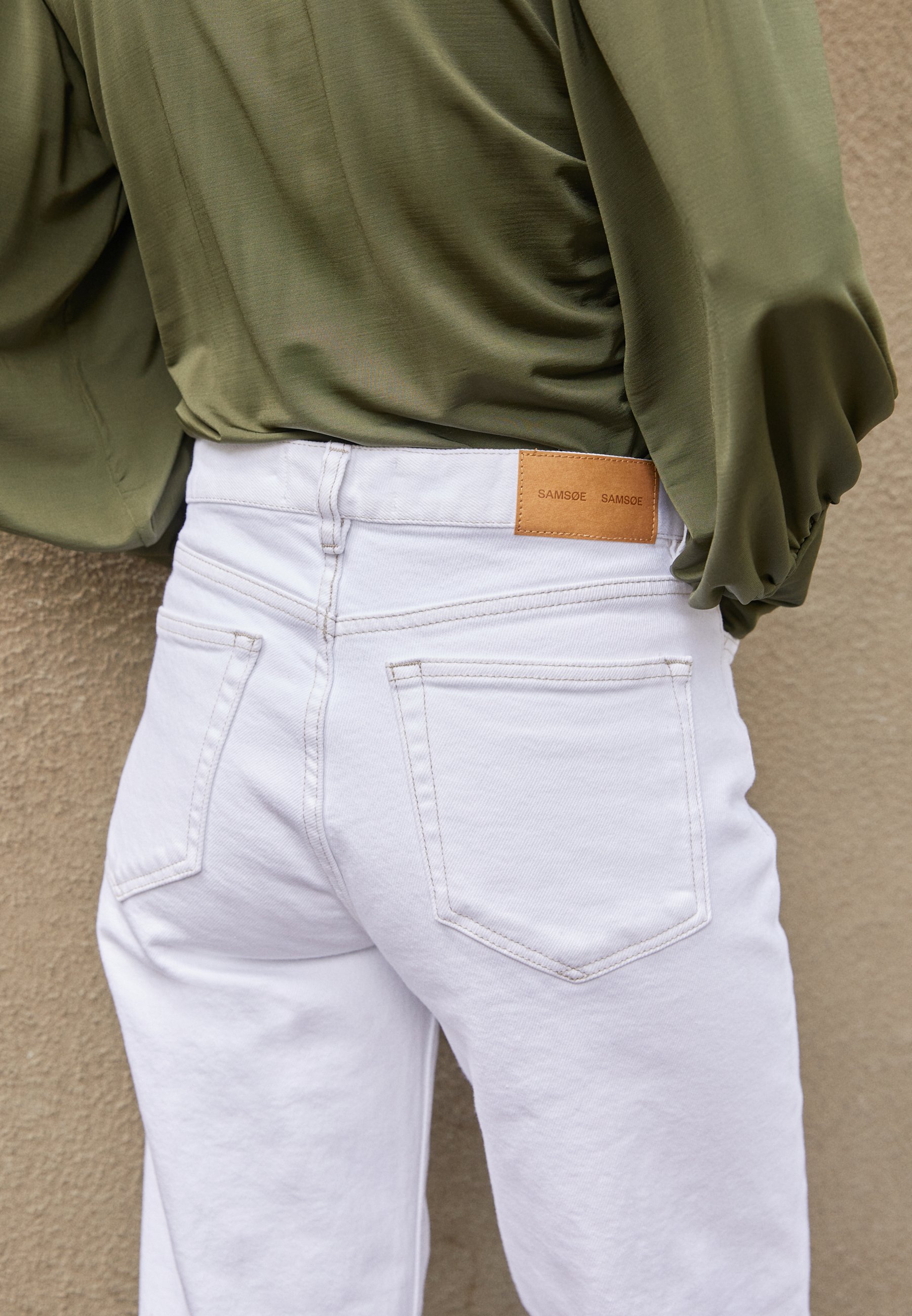 Samsøe Samsøe RILEY - Straight leg jeans - white - Zalando.co.uk