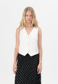 Pieces - PCLAZZY VEST - Waistcoat - cloud dancer Thumbnail Image 1