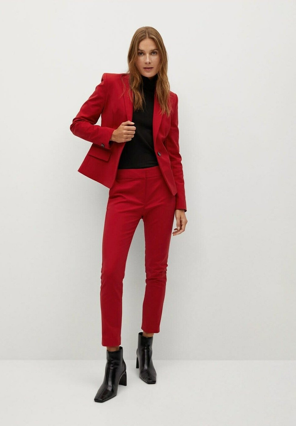 mango red blazer