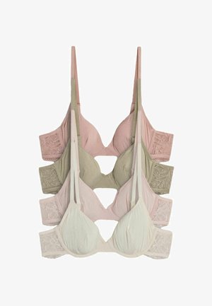THE SET, 4 PACK - Bøjle-bh - pink plum grey
