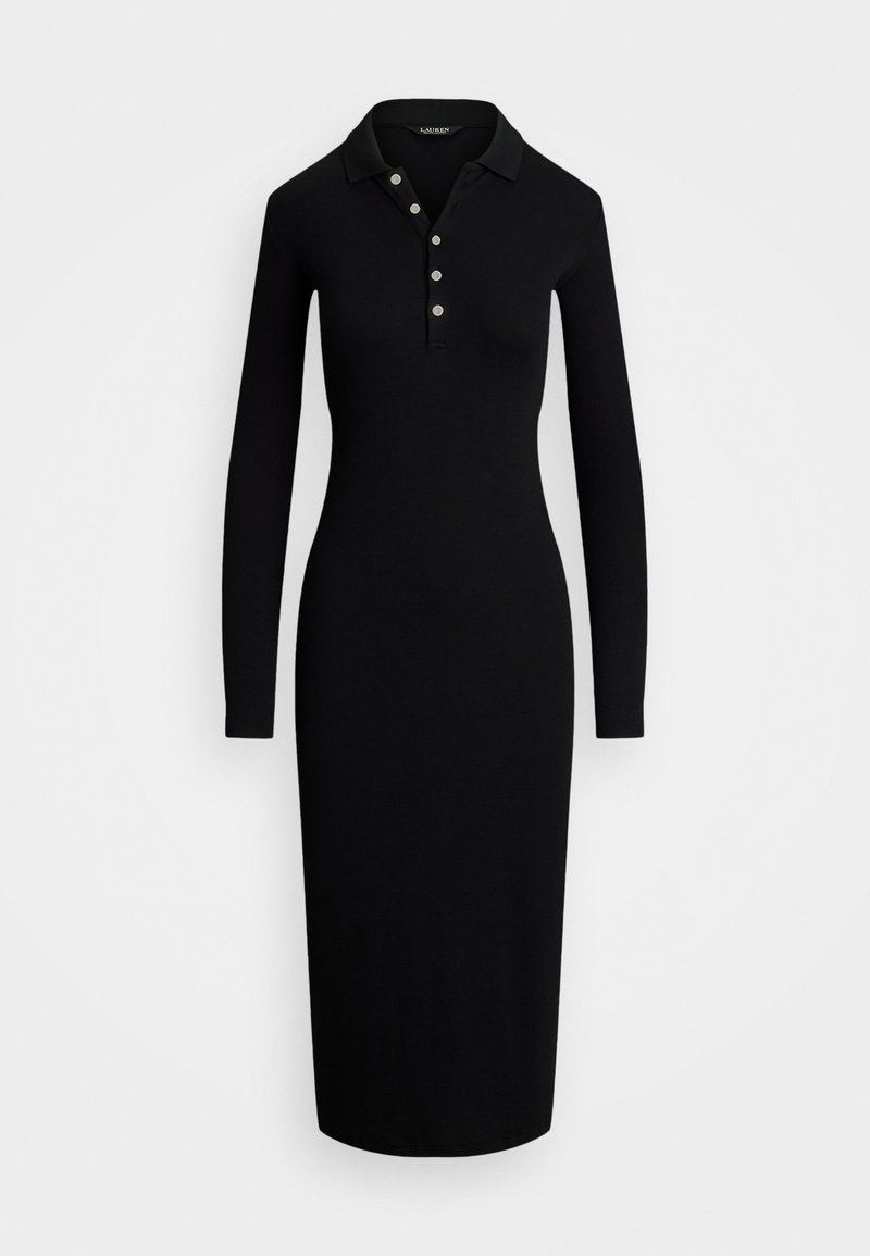 Lauren Ralph Lauren RIB KNIT COTTON BLEND POLO DRESS - Shift dress - black - Zalando.co.uk Lauren Ralph Lauren RIB KNIT COTTON BLEND POLO DRESS - Shift dress - black - Zalando.co.uk