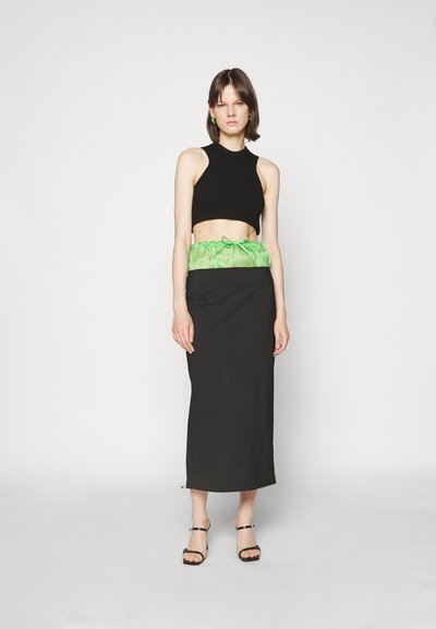 A.W.A.K.E. MODE HIGH WAISTED PENCIL SKIRT WITH DRAWSTRING DETAIL - Pencil φούστα - multicolor
