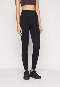 Fabletics SEAMLESS HIGH WAISTED LEGGING - Punčochy - black