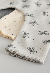 Next 3 PACK - Tajice-hlače - grey bow print