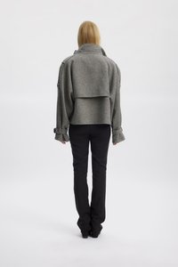 Gestuz AVIC JACKET - Ľahká bunda - black/white