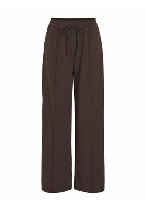 VILA VICLUA HW WIDE NOOS - Pantaloni - coffee bean