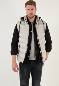 Buratti REGULAR FIT - Väst - stone