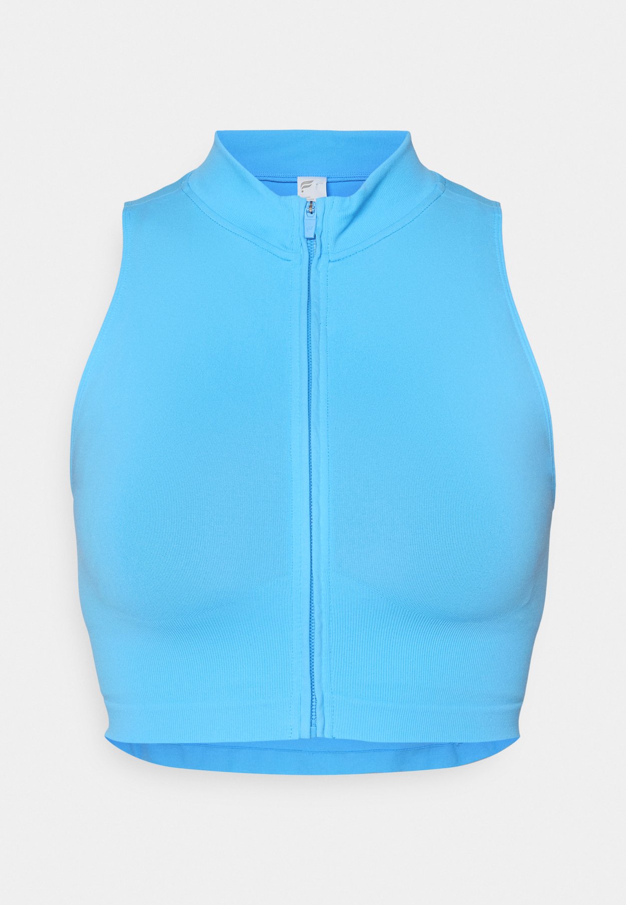 SLEEK SEAMLESS ZIP CROP