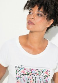 MIAMODA CREW NECK  - T-shirts print - snow white