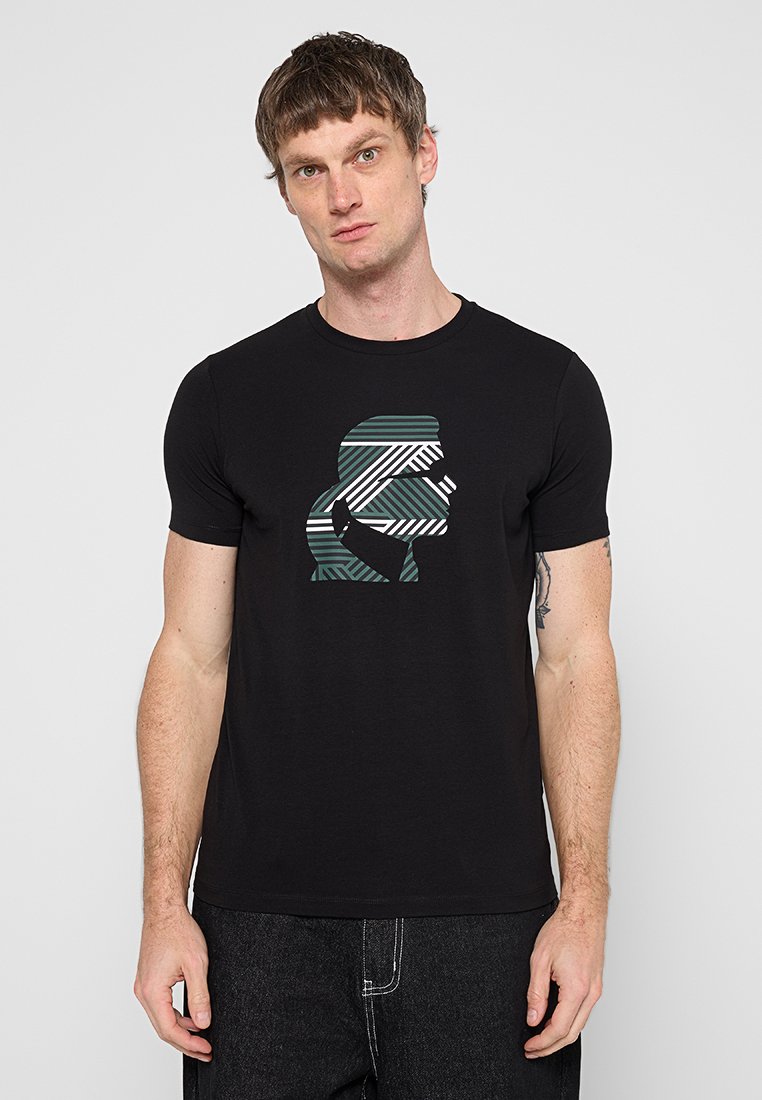 Karl Lagerfeld T-shirt print zwart