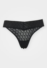 LOW RISE THONG ICON LOGO LACE - String - black