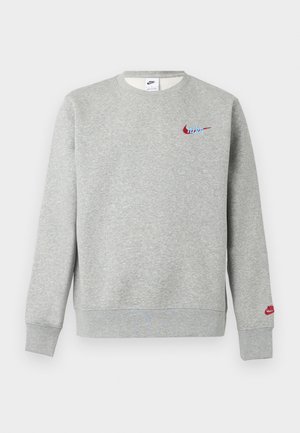 Nike Sportswear, CLUB CREW - Mikina - grey heather/tough red/football blue