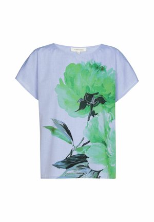 WEITE MIT BLUMENPRINT - Blouse - blauw