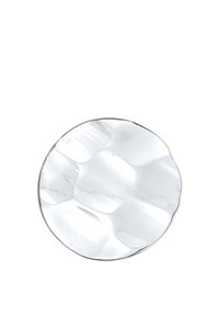 Klar rund glasknop med en tekstureret overflade, der har facetter, som skaber et lys-reflekterende design. Velegnet til skabs- eller møbelbrug.