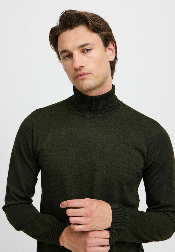BHBRUTON roll neck knit - Jumper - forest night3