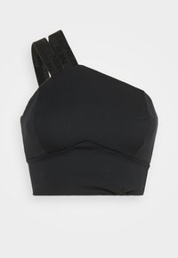 NEBBIA WOMENS HIGH SUPPORT SPORTS BRA INTENSE ASYMMETRIC - Športová podprsenka s vysokou podporou - black