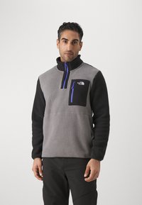 The North Face YUMIORI 1/4 ZIP - Suéter de forro polar - smoked grey/black