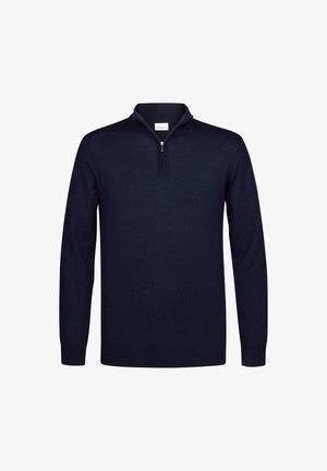 PROFUOMO THE MERINO HALF ZIP - Strickpullover - navy