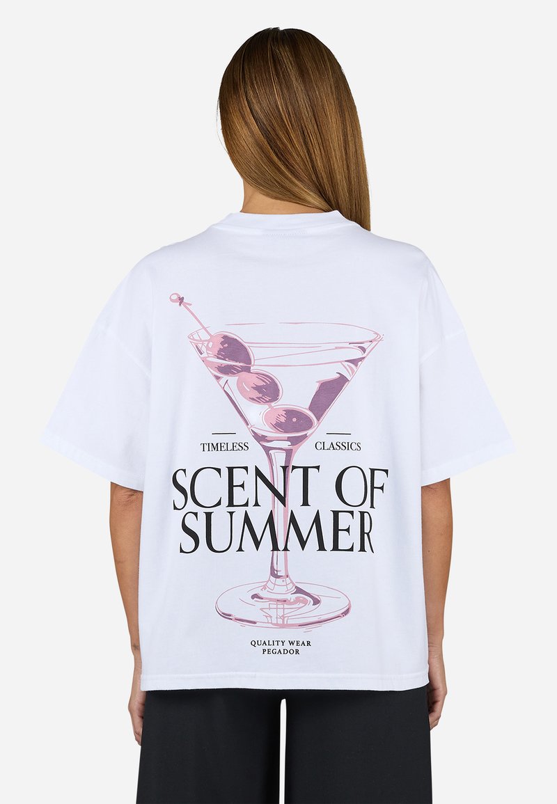 Pegador - JORBA HEAVY OVERSIZED TEE - Print T-shirt - white, Enlarge