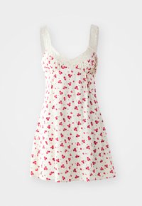 LUNA MINI SLIP DRESS - Vestido informal - white