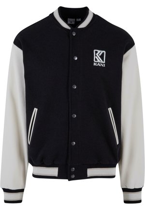 Karl Kani COLLEGE  - Bomber Jacket - schwarz ecru