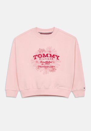 FLOWER CREW NECK - Φούτερ - duchess pink