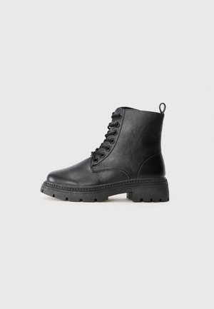 Lace-up ankle boots - black