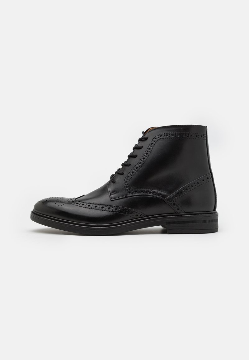 Zign LEATHER - Schnürstiefelette - black