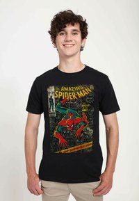 Marvel - SPIDER-MAN CLASSIC SPIDEY FRONT COVER UNISEX - T-shirt print - black Miniatuurafbeelding 1