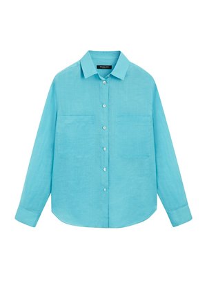Massimo Dutti, Hemdbluse - mottled blue