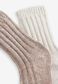 Next CHUNKY HEAVYWEIGHT ANKLE 2 PACK  - REGULAR FIT - Șosete - pink neutral sparkle
