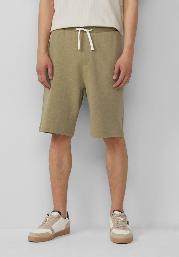 DETROIT-BERMUDA MIT FLAMMGARNSTRUKTUR IM RELAXED FIT - Jogginghose - helles olivgrün