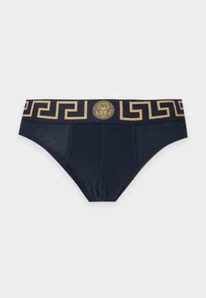 Versace, UNDERPANTS LOW RISE LOGO - Slip - blue/gold-coloured