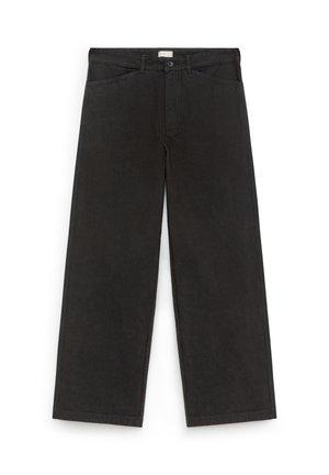 ARKET, ARKET RELAXED CANVAS TROUSERS - Pantalones - black