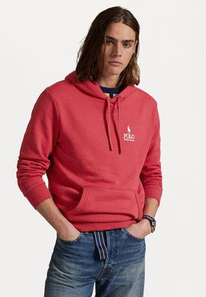 Polo Ralph Lauren LOGO FLEECE HOODIE - Felpa con cappuccio - sunrise red