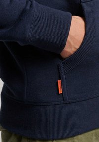Superdry & Co ESSENTIAL LOGO ZIP  - Sweater met rits - dunkelblau