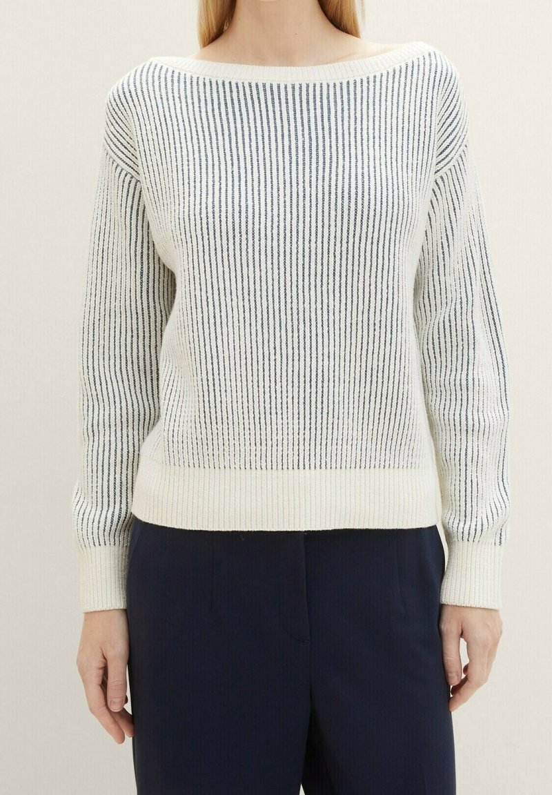 TOM TAILOR Stickad tröja - light blue