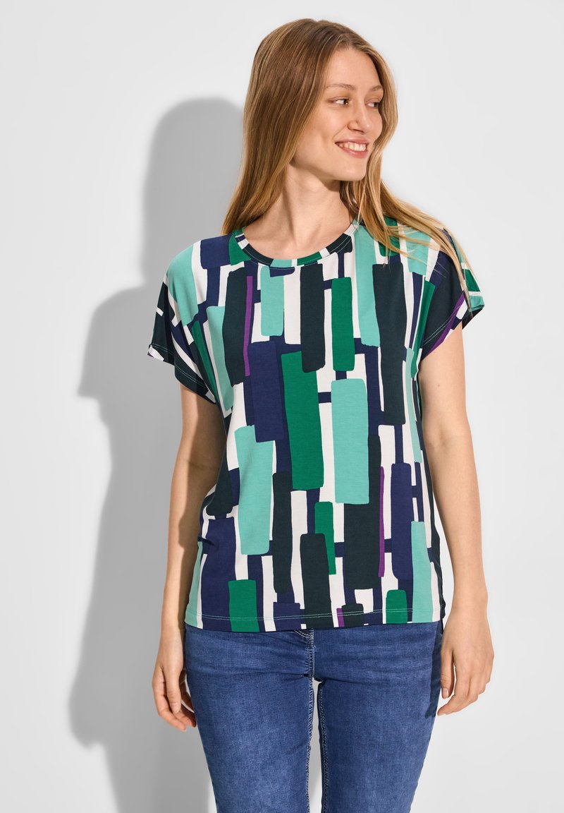 Street One BEDRUCKTES - T-Shirt print - grün