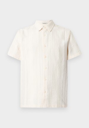 Guess, DOBBY TEXTURED STRIPE SHIRT - Košile - salt white