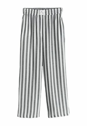 TALL FIT - PULL ON WIDE  - Stoffhose - grey white stripe