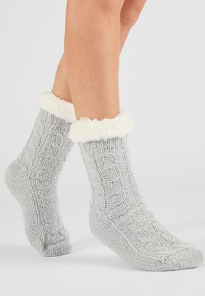 OUILLETTE TORSADÉE  - Calcetines - gray