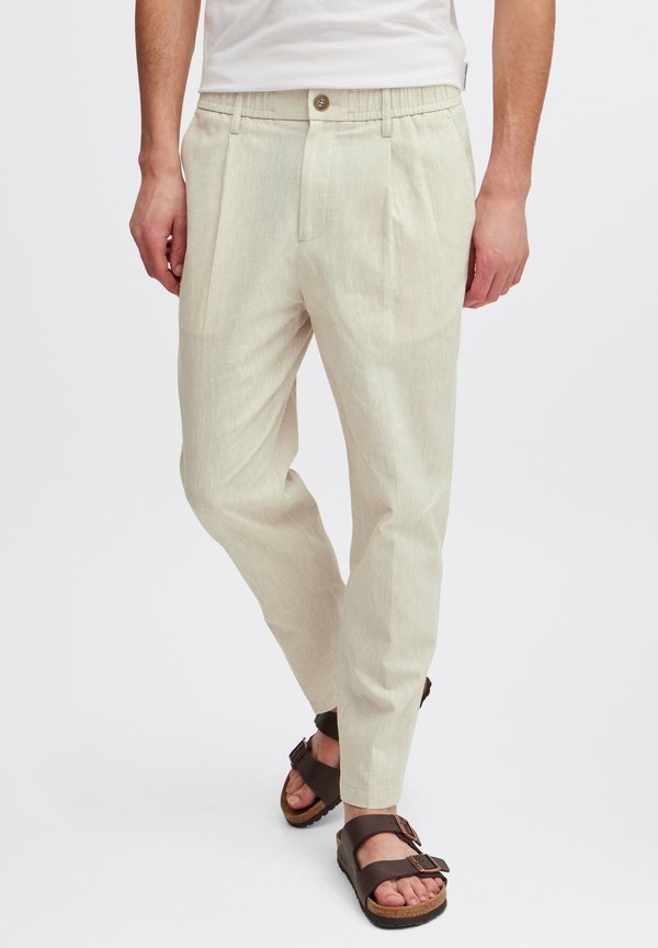 CFMARC LINEN MIX RELAXED FIT - Trousers - chateau gray melange