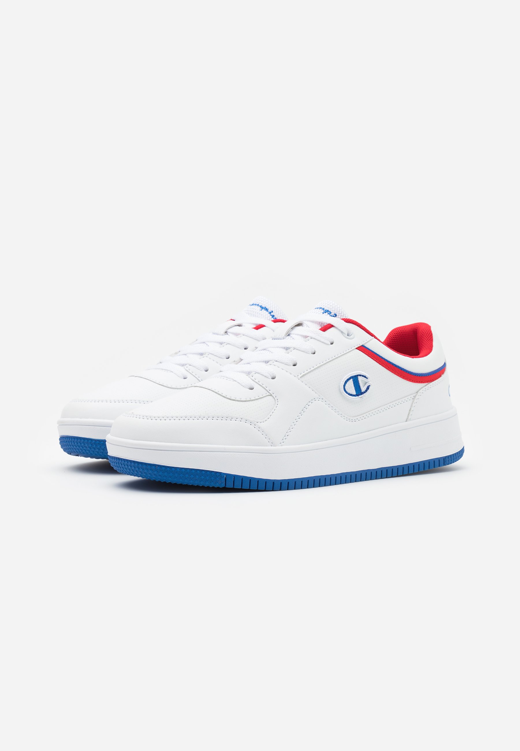 red white and blue champion shoes