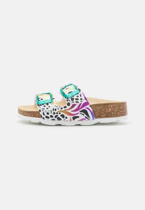 FUSSBETTPANTOFFEL SANDALS - Slippers - white/multi-coloured