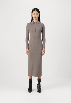 COLLARED SWEATER DRESS - Rochie tricotată - java